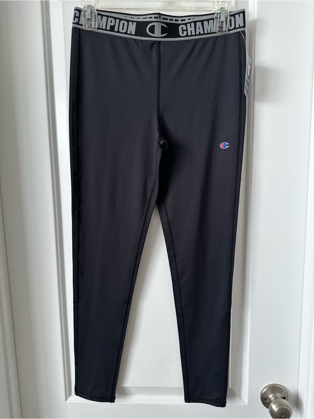 Champion Woman’s Black Logo Performance Leggings
